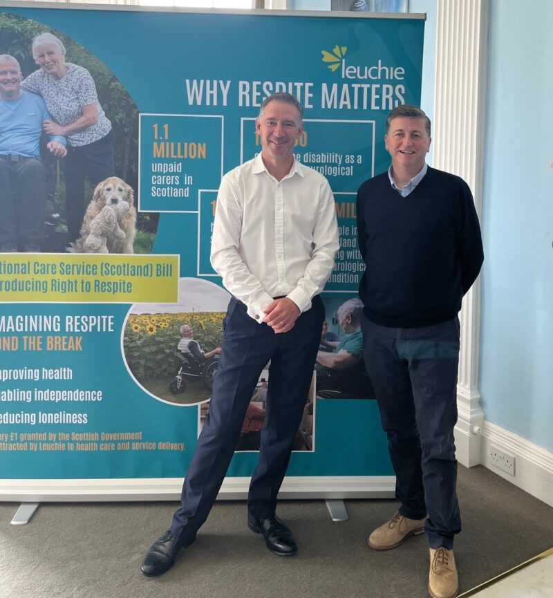 Douglas visits Leuchie House