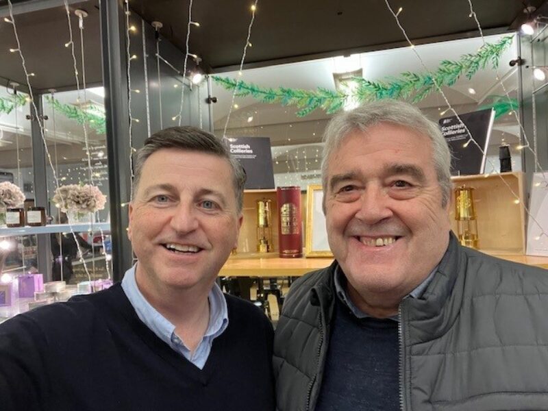 With campaigner David Hamilton