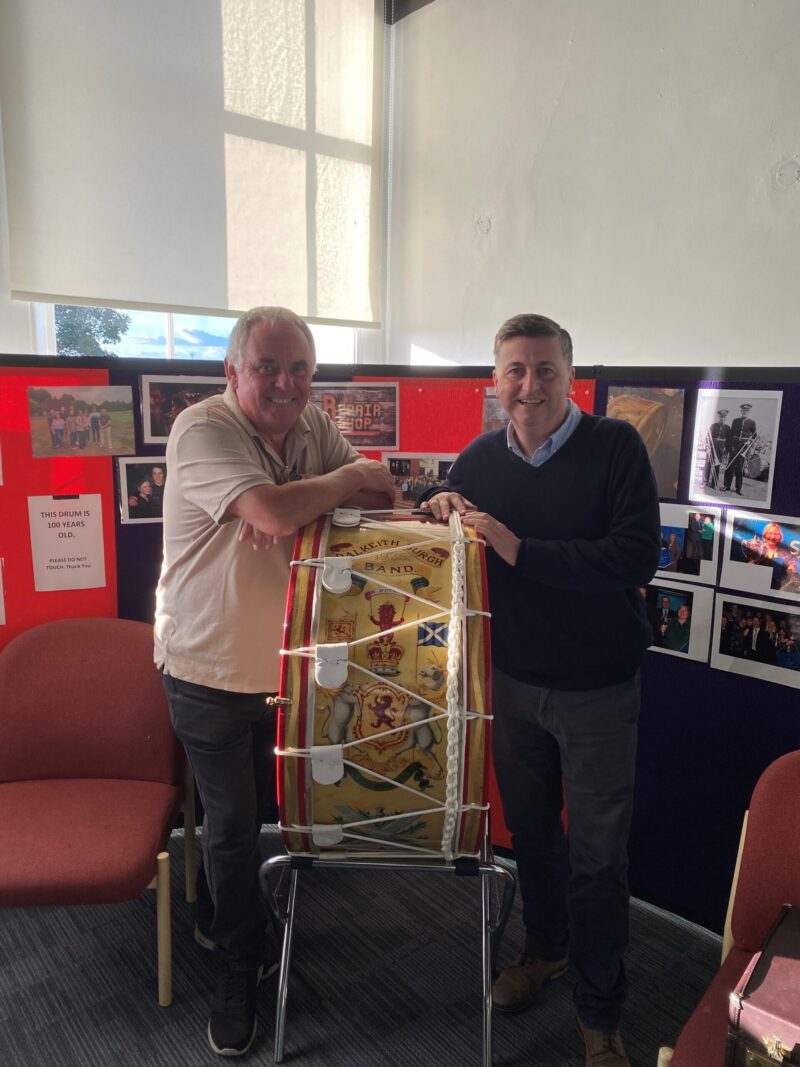 Douglas Alexander MP and DMBrass chair Jim Henderson